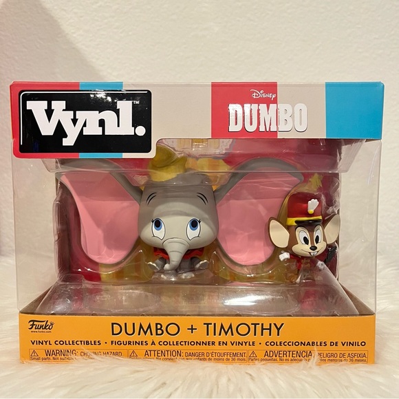 Funko Vynl. Disney Dumbo + Timothy Vinyl Collectible Figures Set - Picture 1 of 7